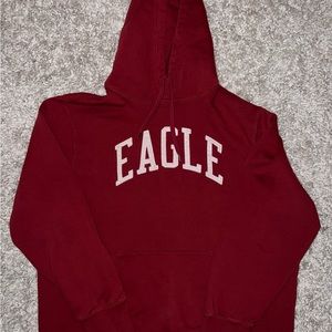 Dark Red, American Eagle, Hoodie
